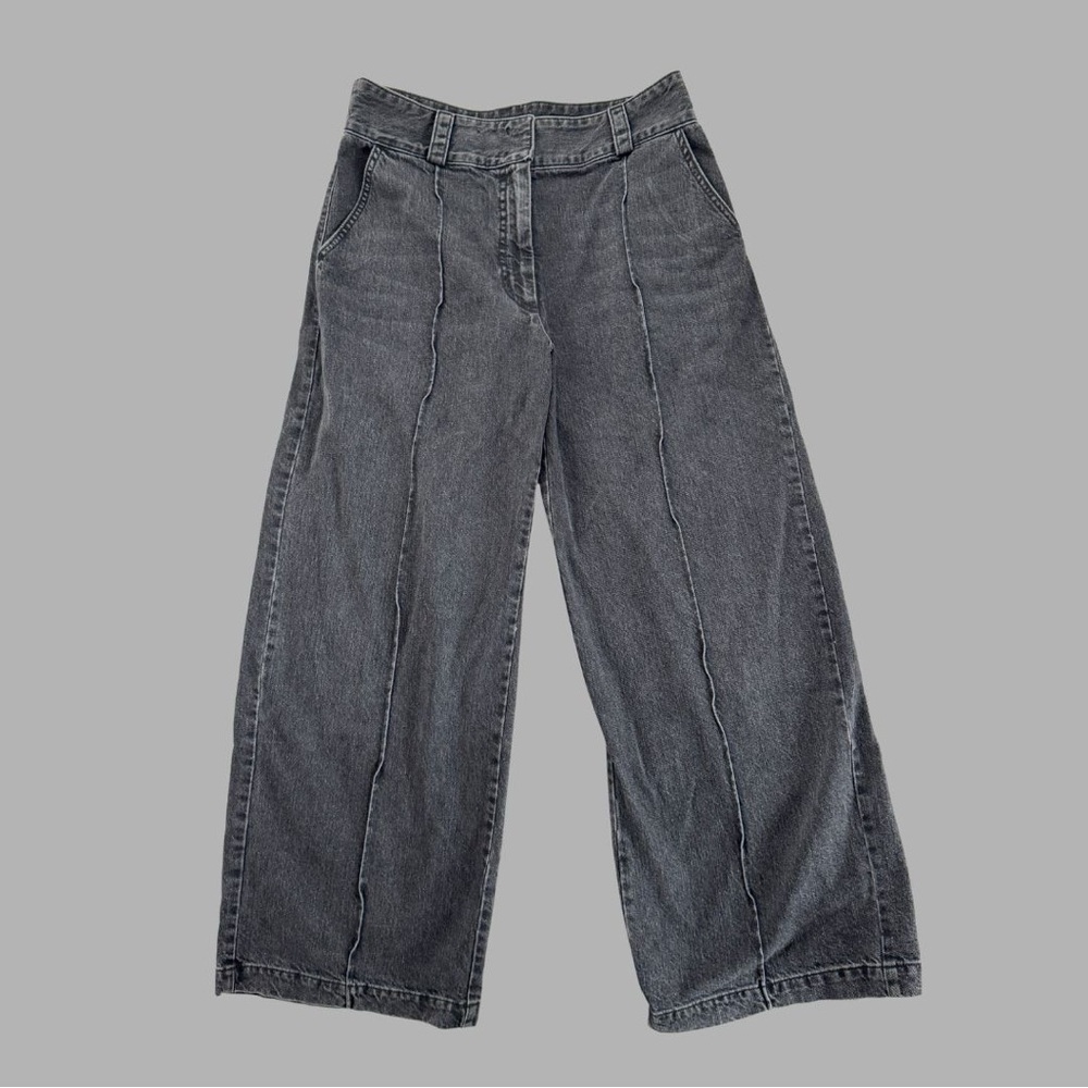Rachel Comey Wide Leg, High Waist, Washed Black Trouser Jeans Sz 8 - Picture 12 of 12